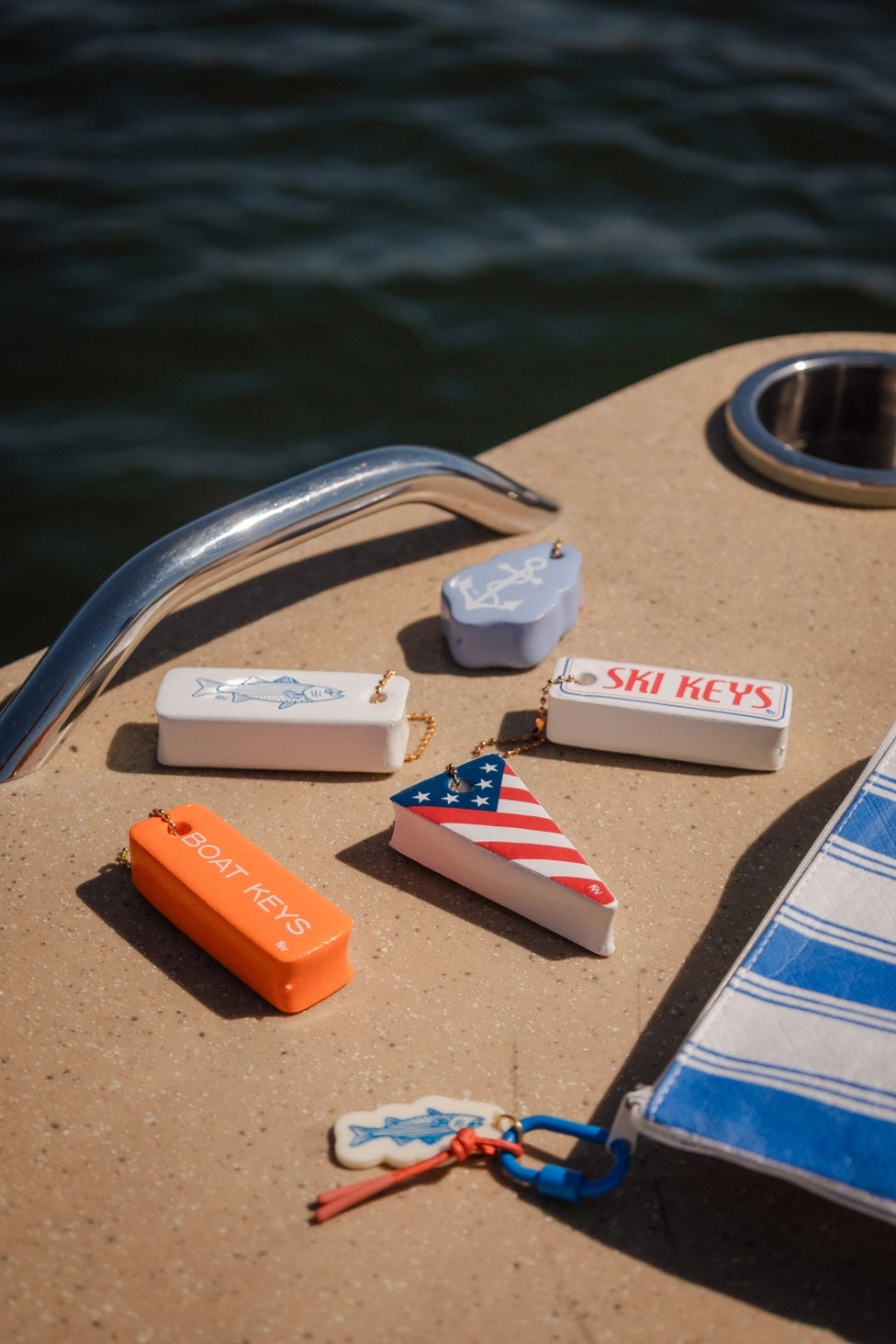 Nautical & Lake Floating Boat Keychain