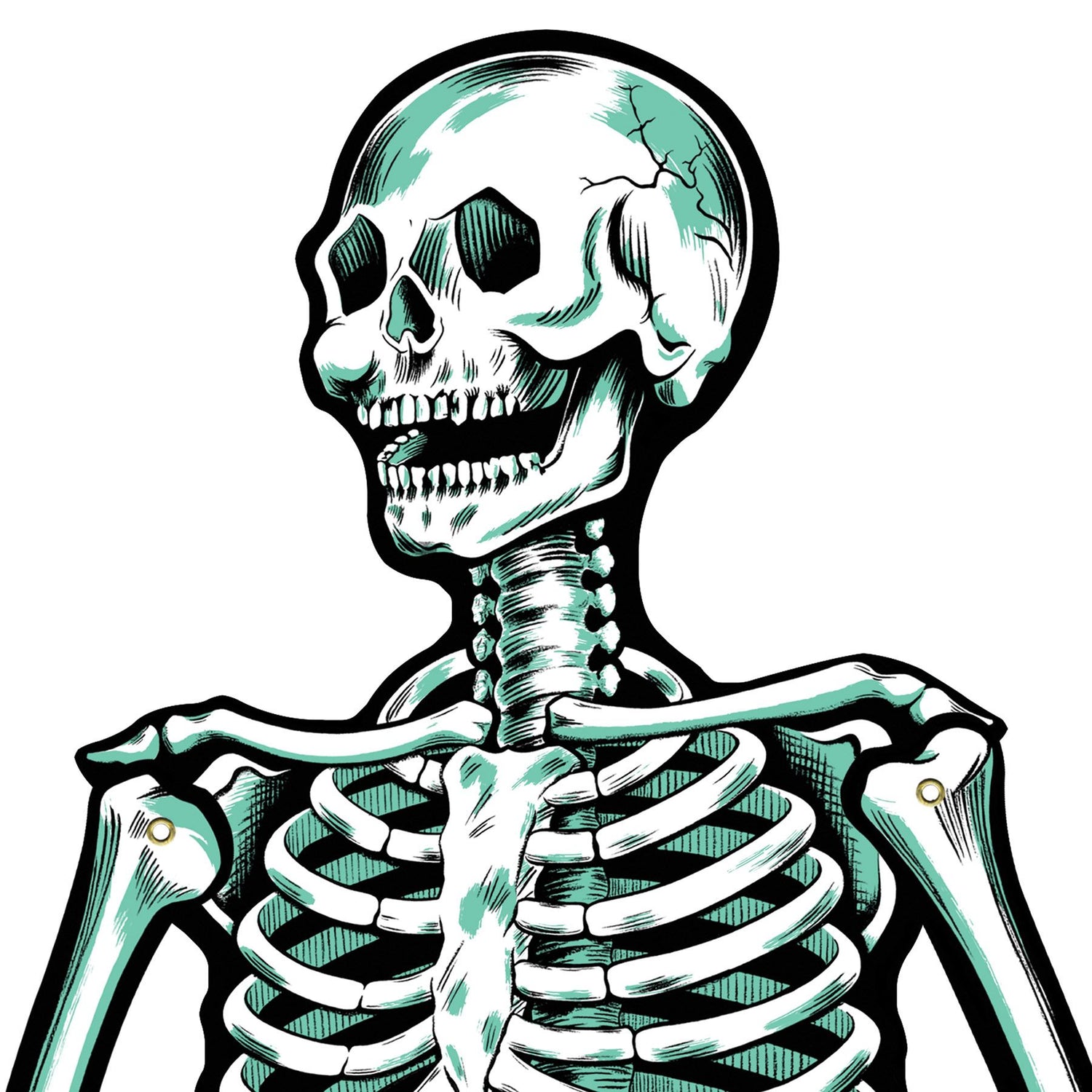 Beistle Retro Jointed Skeletons (Set of 2)