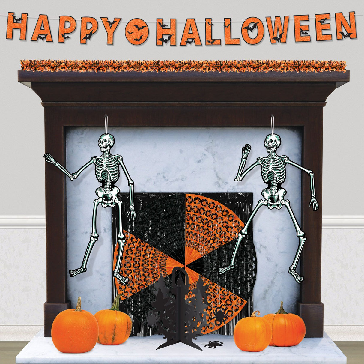 Beistle Retro Jointed Skeletons (Set of 2)