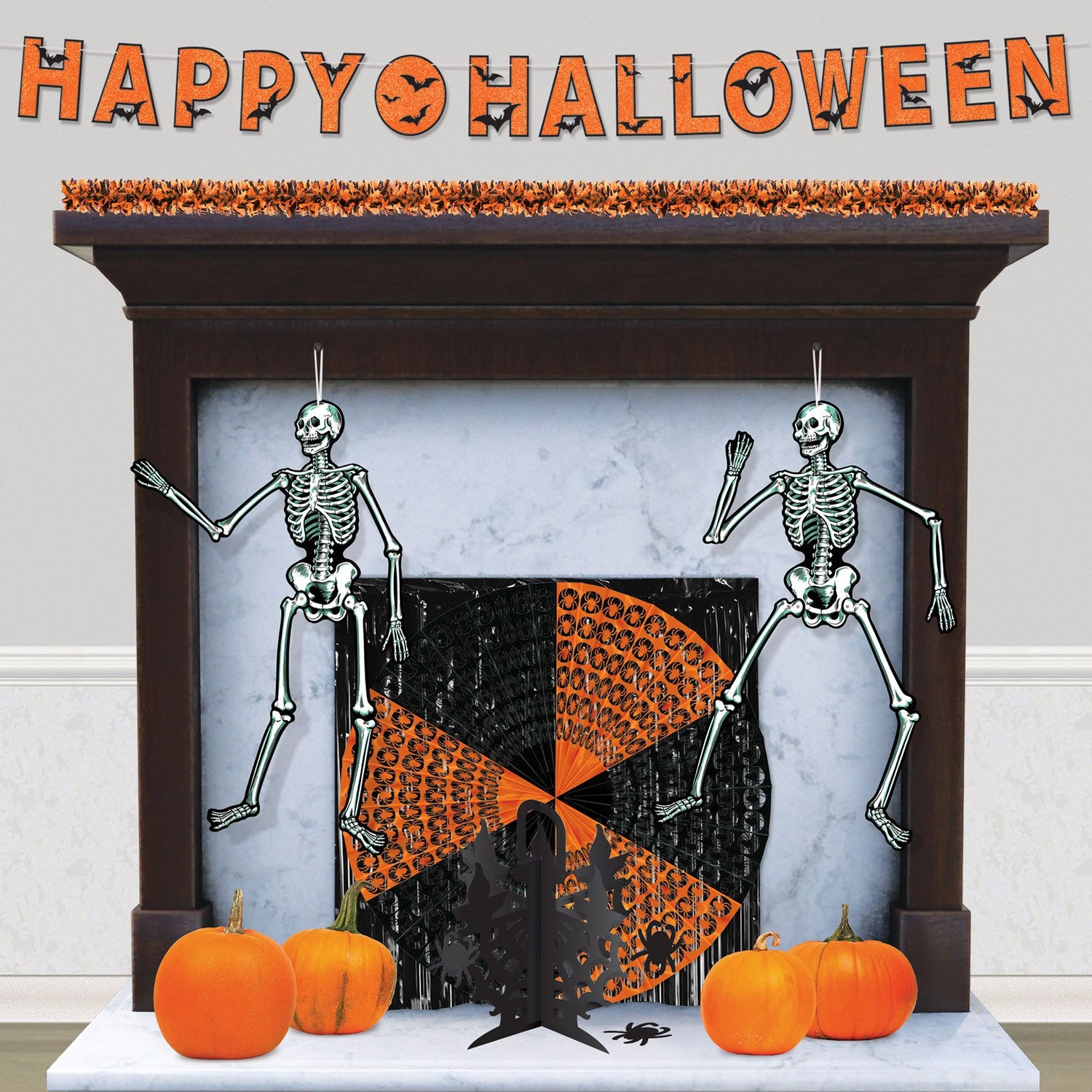 Beistle Retro Jointed Skeletons (Set of 2)