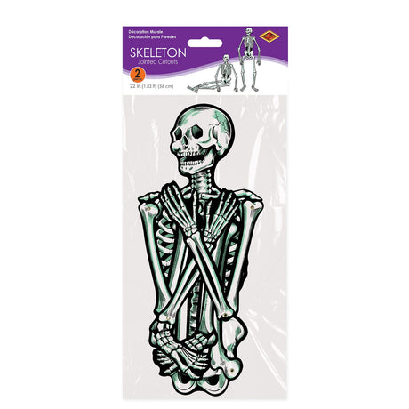 Beistle Retro Jointed Skeletons (Set of 2)