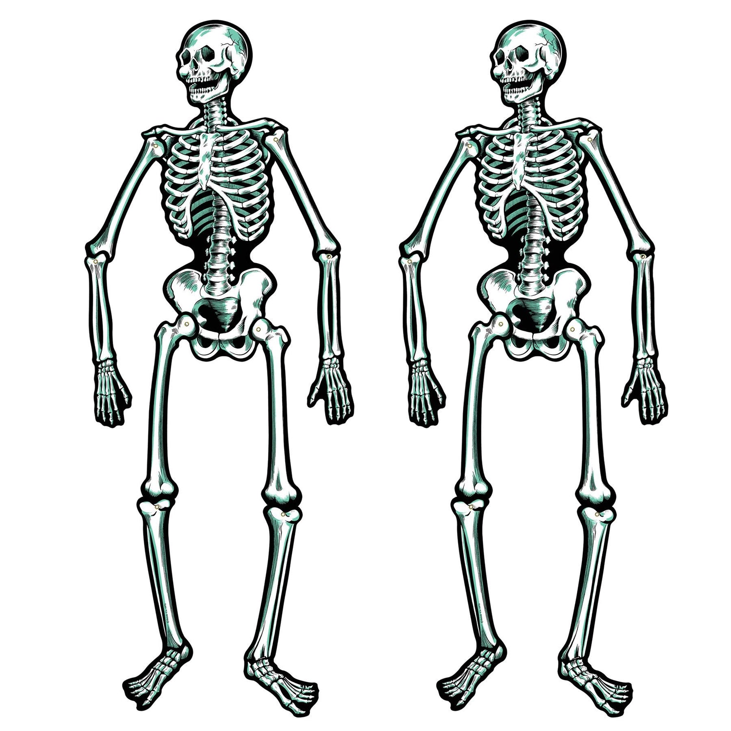 Beistle Retro Jointed Skeletons (Set of 2)