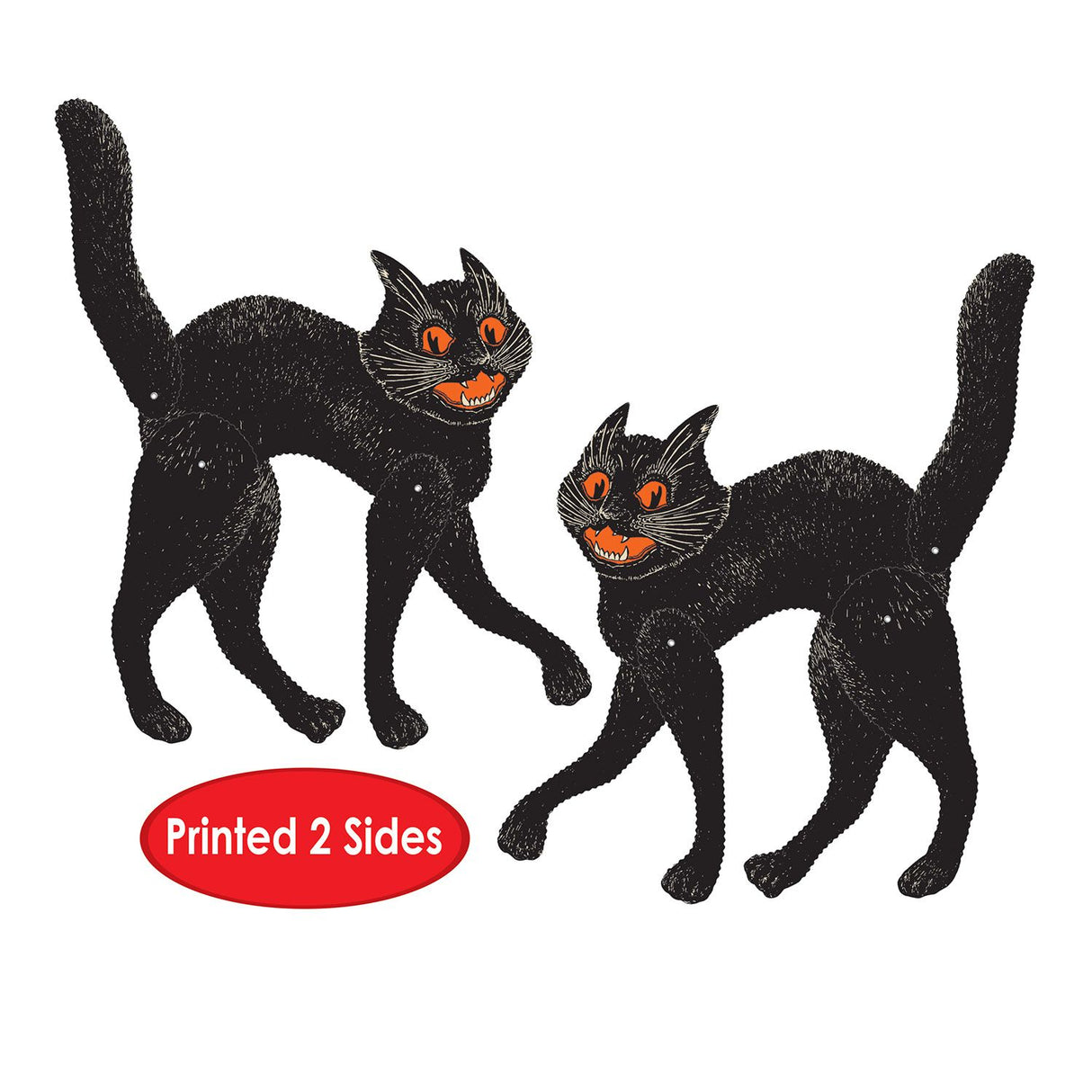 Beistle Retro Halloween Jointed Scratch Cat