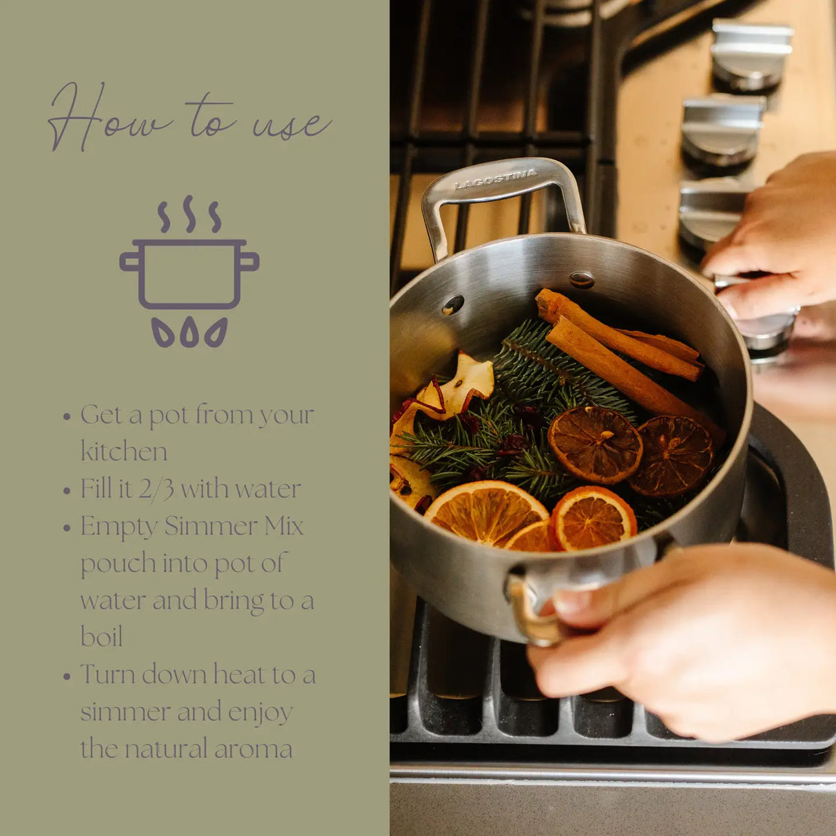 Be Merry & Bright Winter Simmer Mix | Holiday Stovetop Potpourri