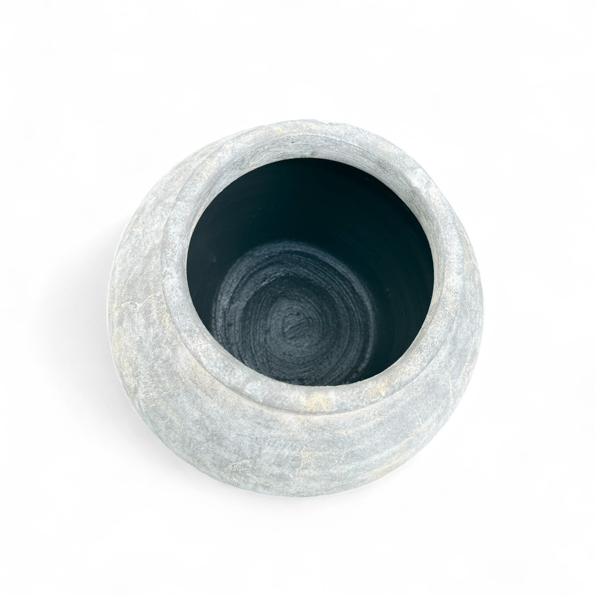 Distressed Whitewashed Terracotta Clay Vase