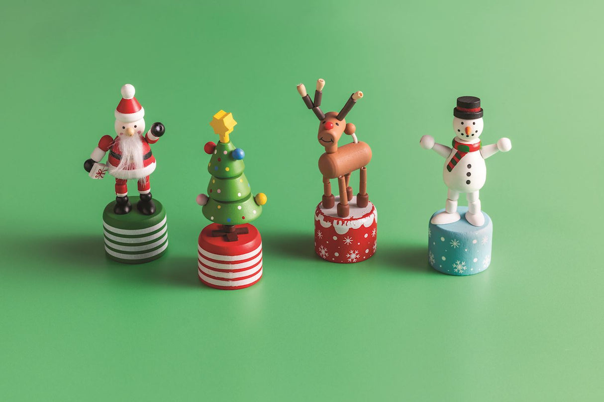 Collapsing Wood Christmas Toys | 4 Styles