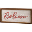 Christmas wood box sign
