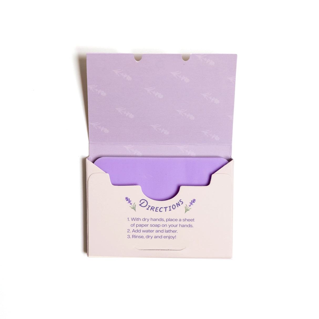 Lavender Paper Soap Travel Sheets