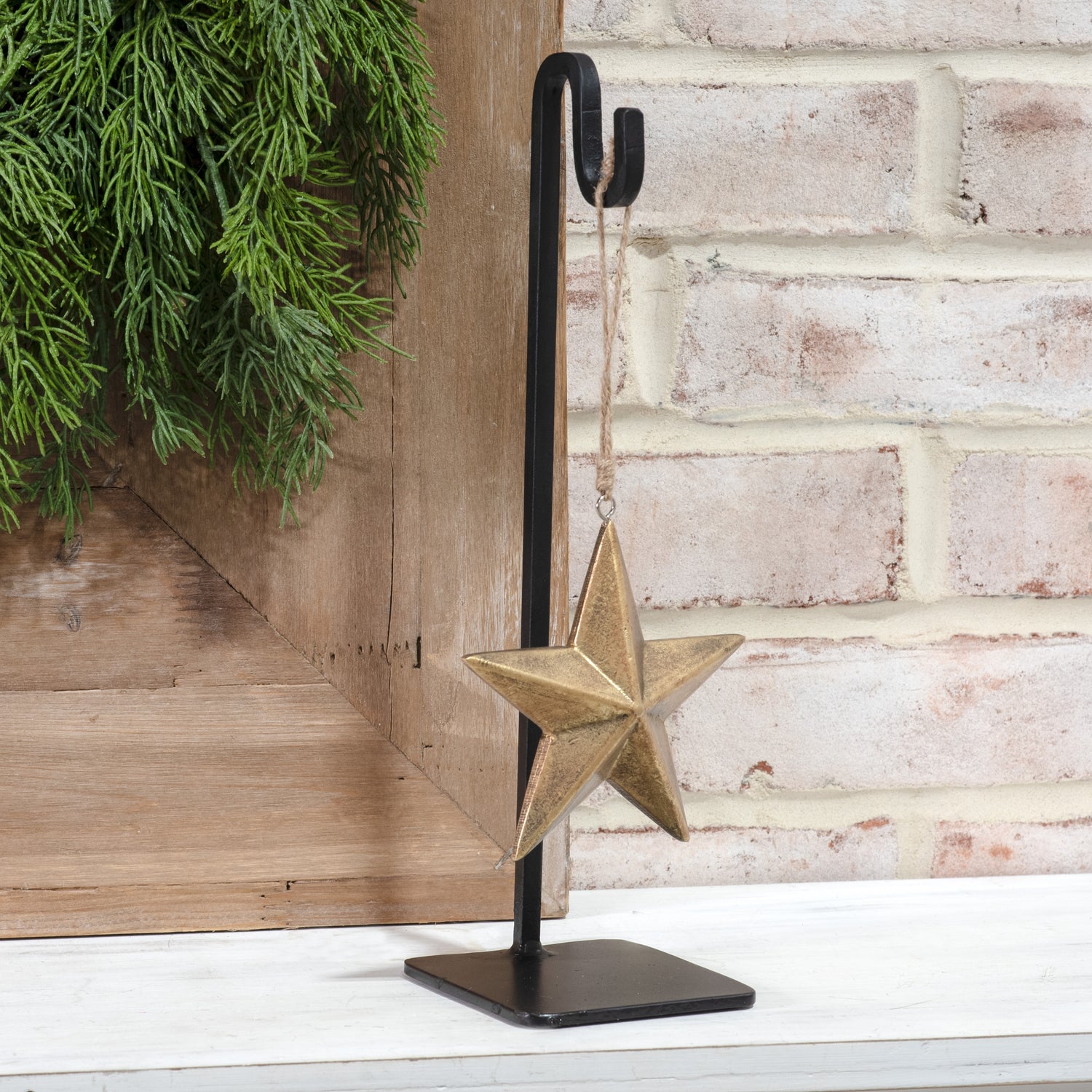 Black Metal Ornament Display Stand | 12'' Tall