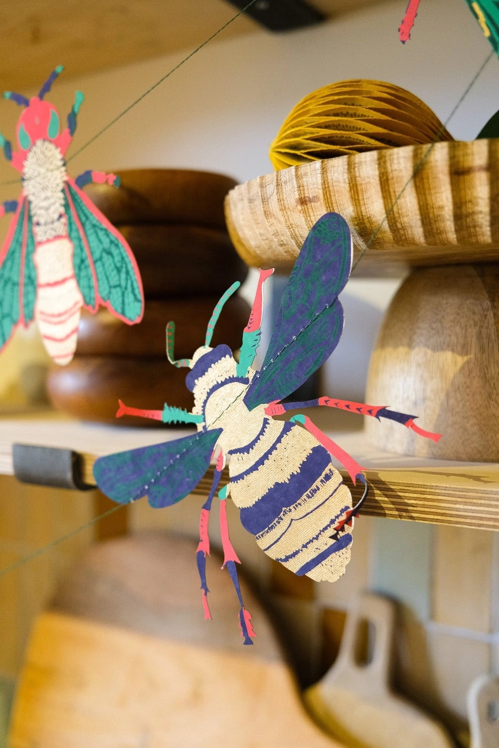 Hand-Sewn Insects Paper Garland | East End Press