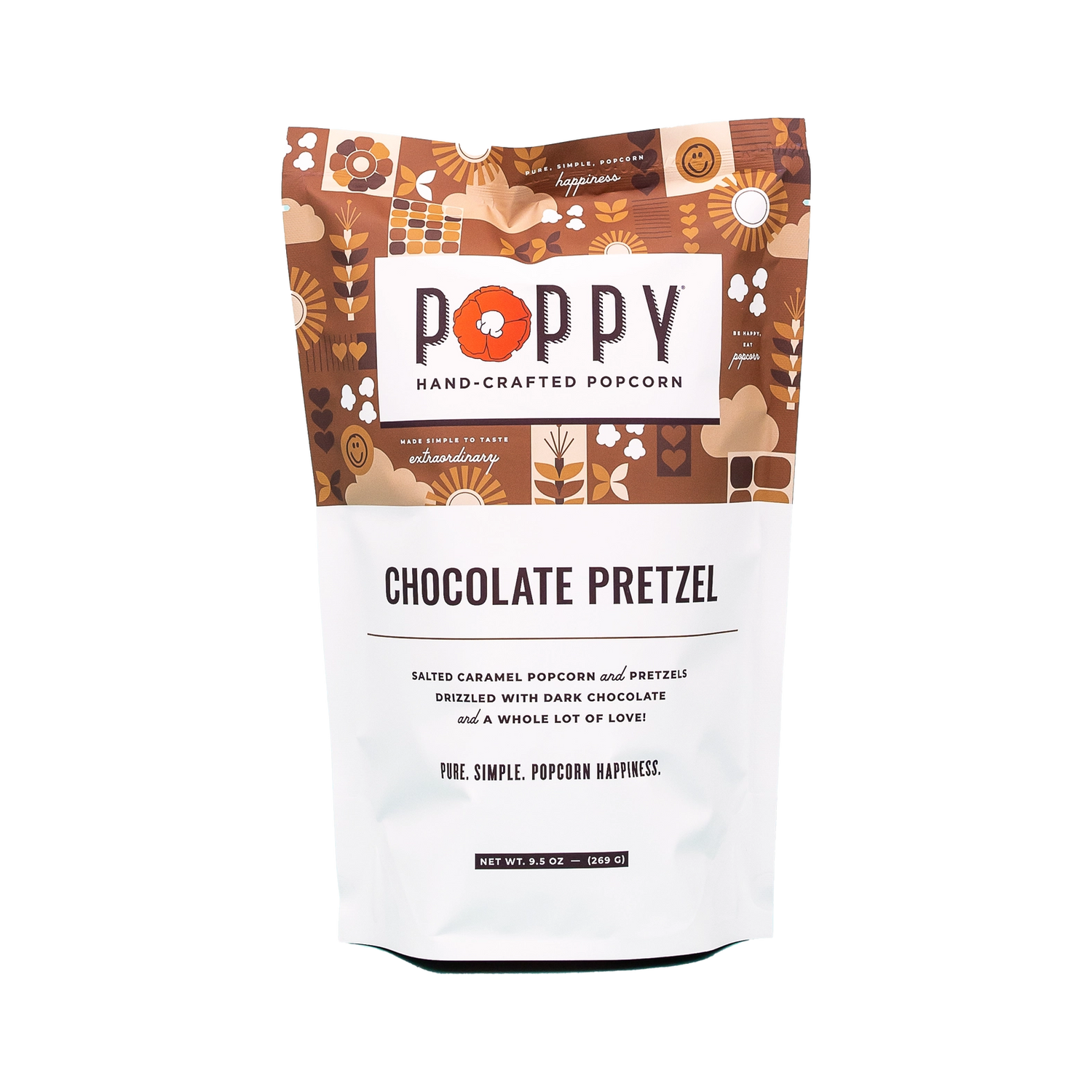 Dark Chocolate Pretzel Flavor | Poppy Hand-Crafted Popcorn