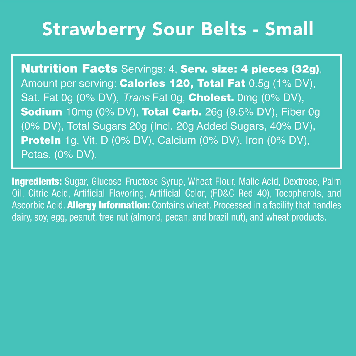 Strawberry Sour Belts | Candy Club