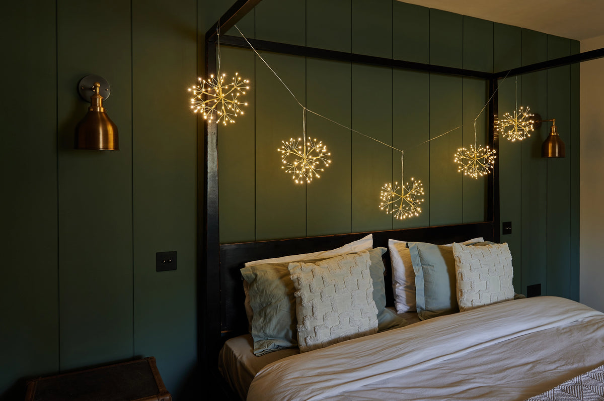 Gold Dandelion Drops LED Lights