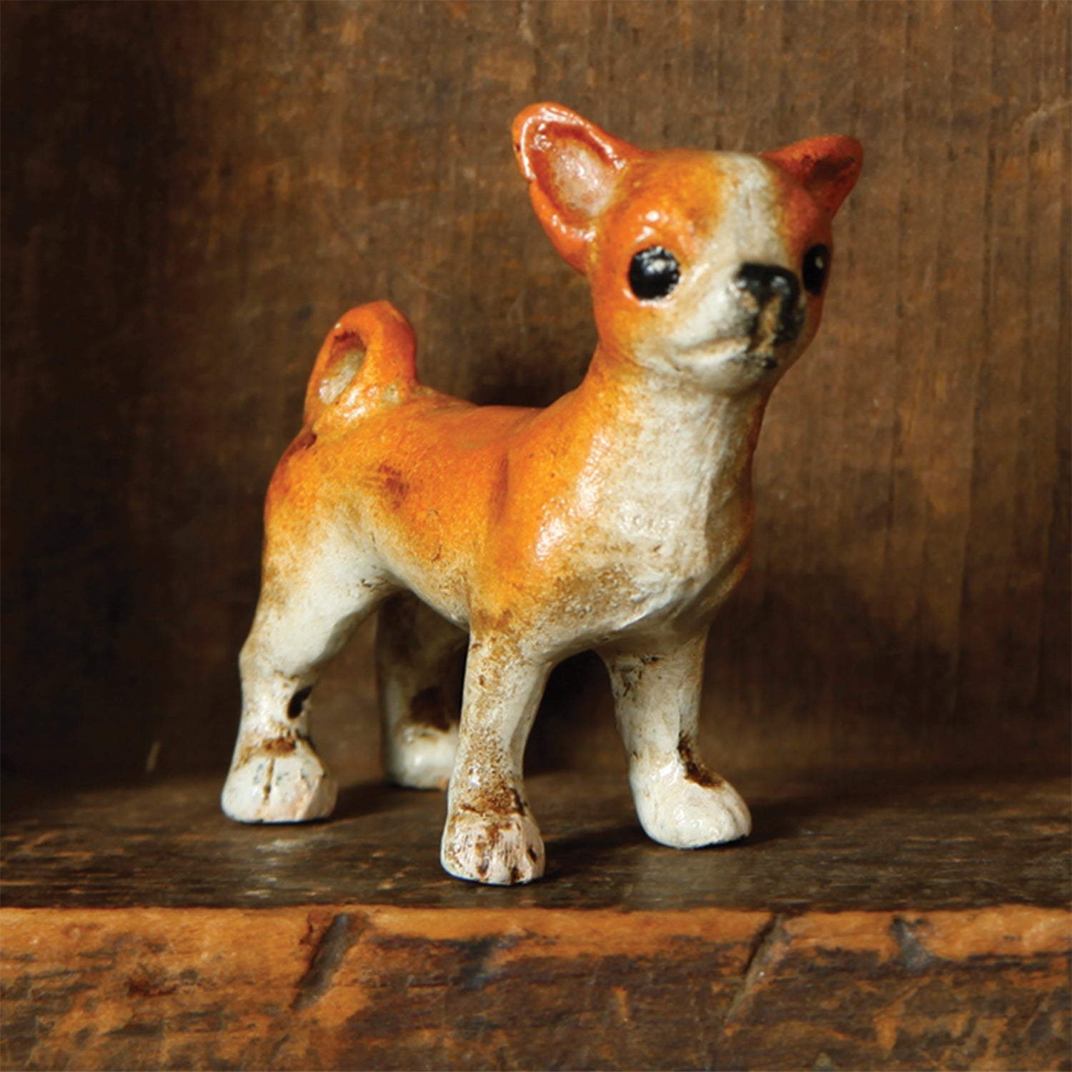 Distressed Hand-Painted Cast Iron Dog Breeds