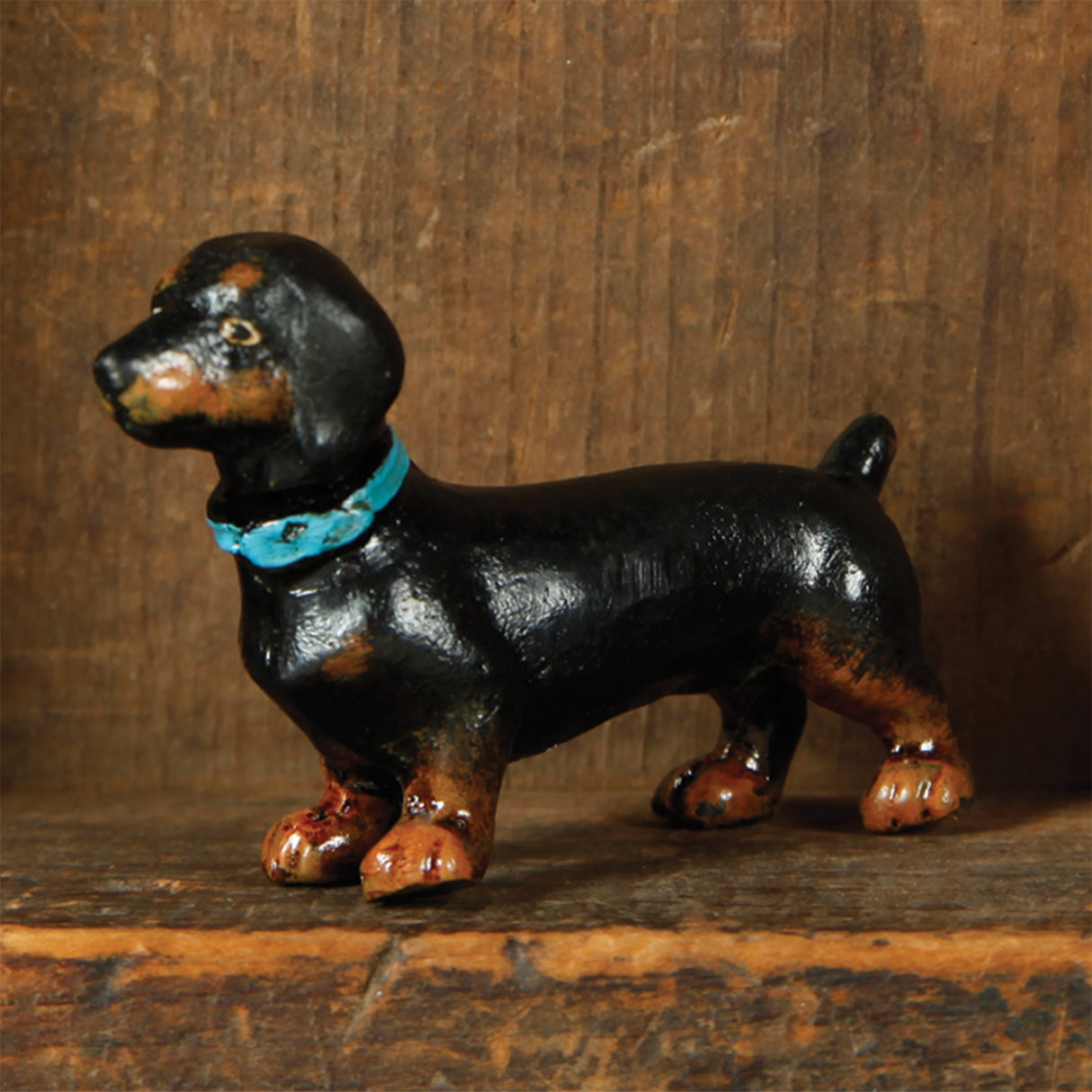 Distressed Hand-Painted Cast Iron Dog Breeds