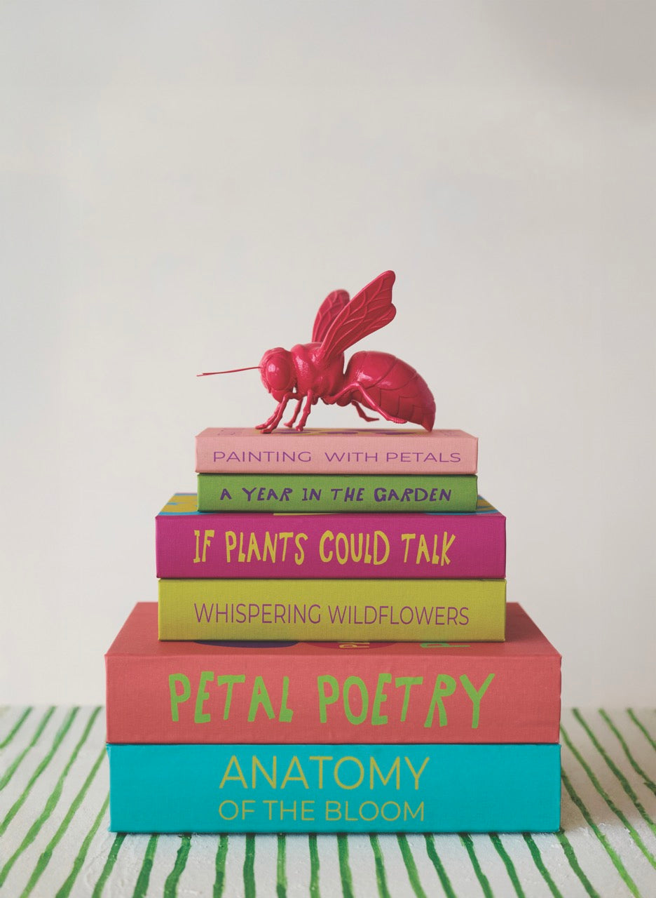 Pink Resin Bee Figurine