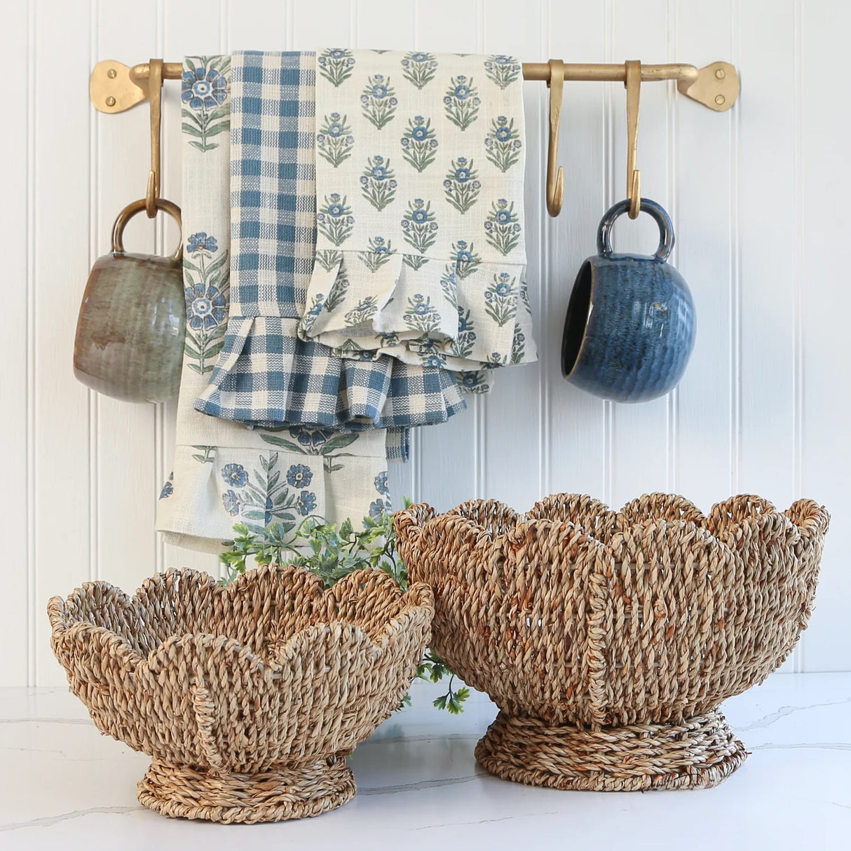 Scalloped Edge Seagrass Bowl