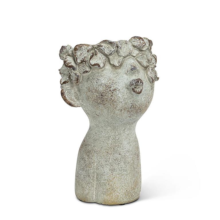 Kissing Face Cement Planter