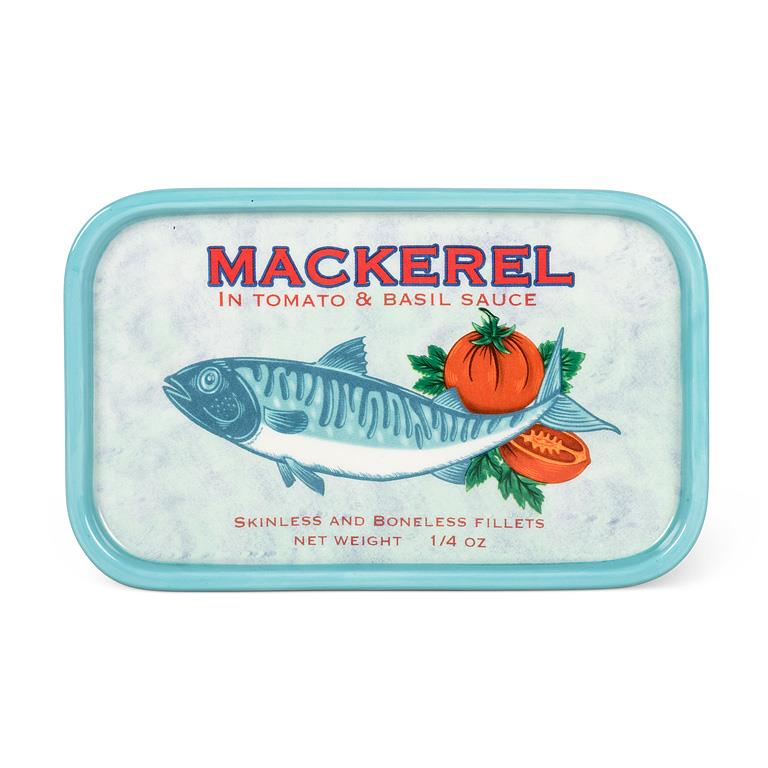 Vintage Inspired Sardine Tin Ceramic Plate