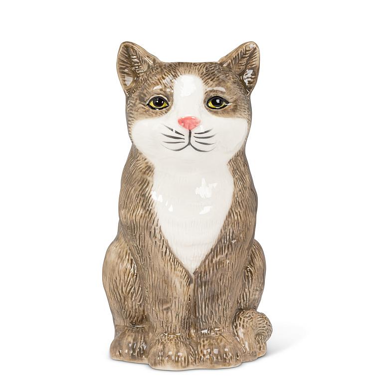 Cat Shaped Ceramic Bud Vase