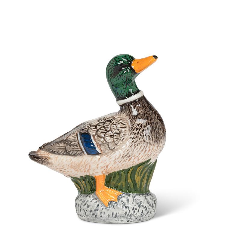 Mallard Duck Mini Ceramic Bud Vase