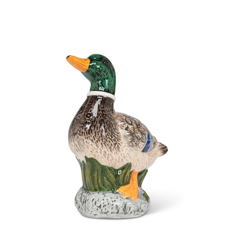 Mallard Duck Mini Ceramic Bud Vase