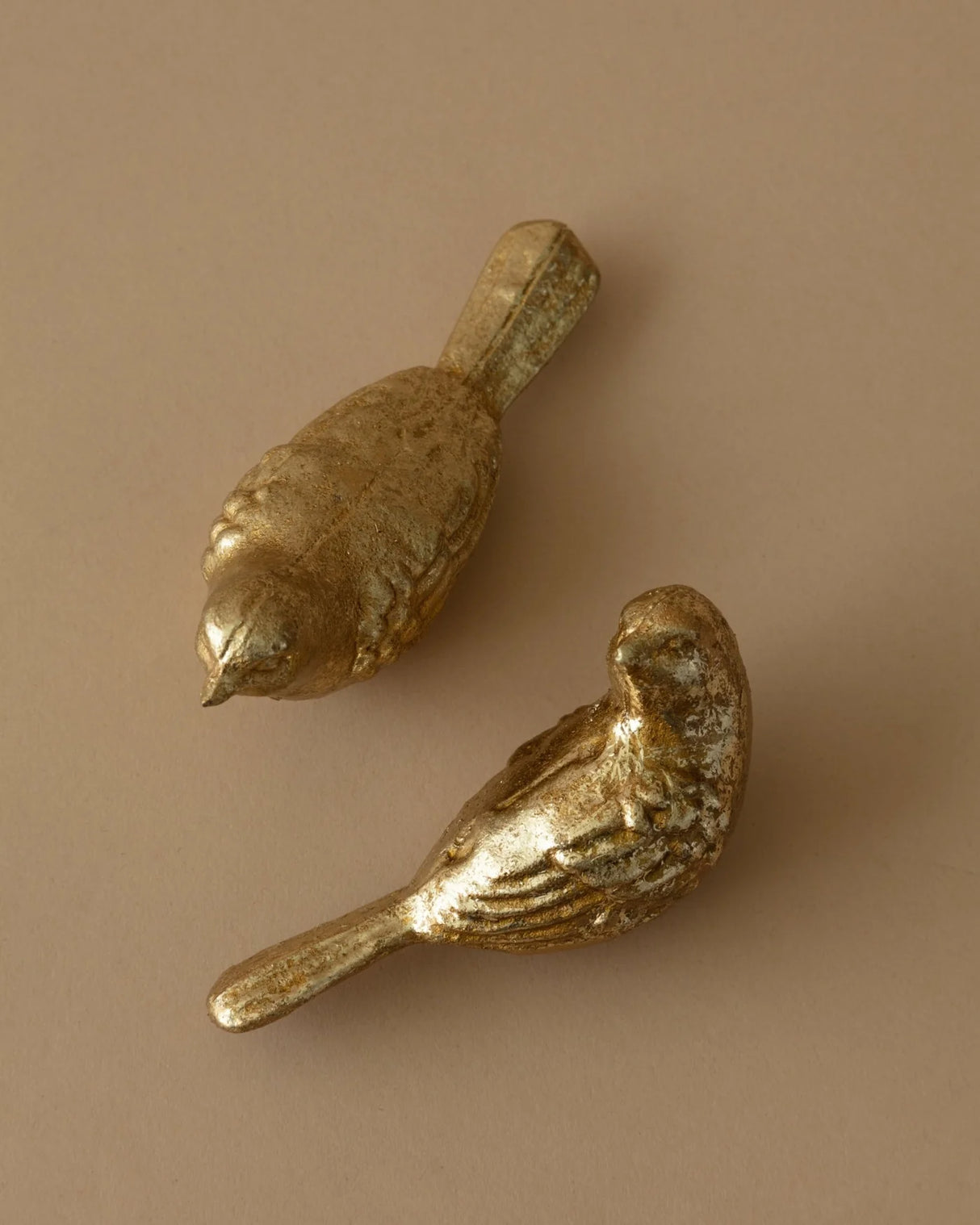 Gold Cast Iron Bird Figurine | 2 Styles