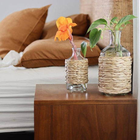 Seagrass Wrapped Tall Vases