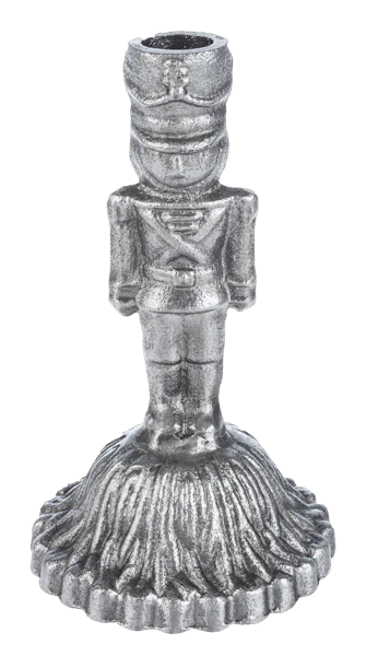 Nutcracker Cast Iron Taper Candle Holder | 3 Colors