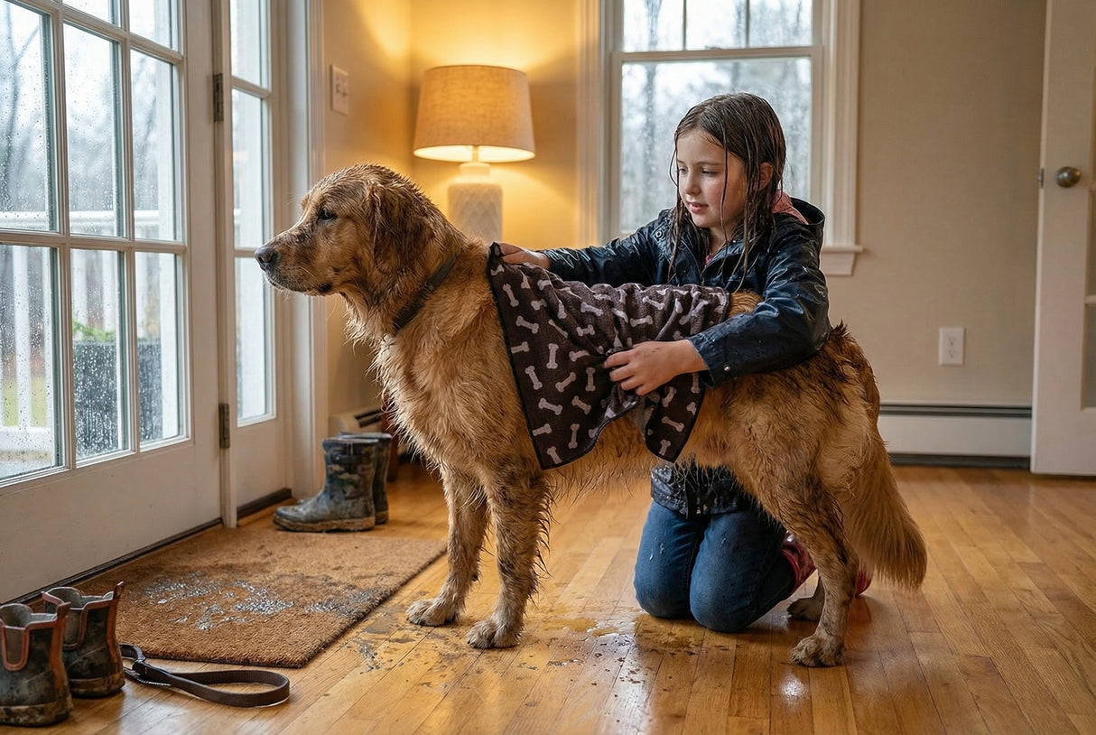 Sweet Treats Geometry Dog Towel