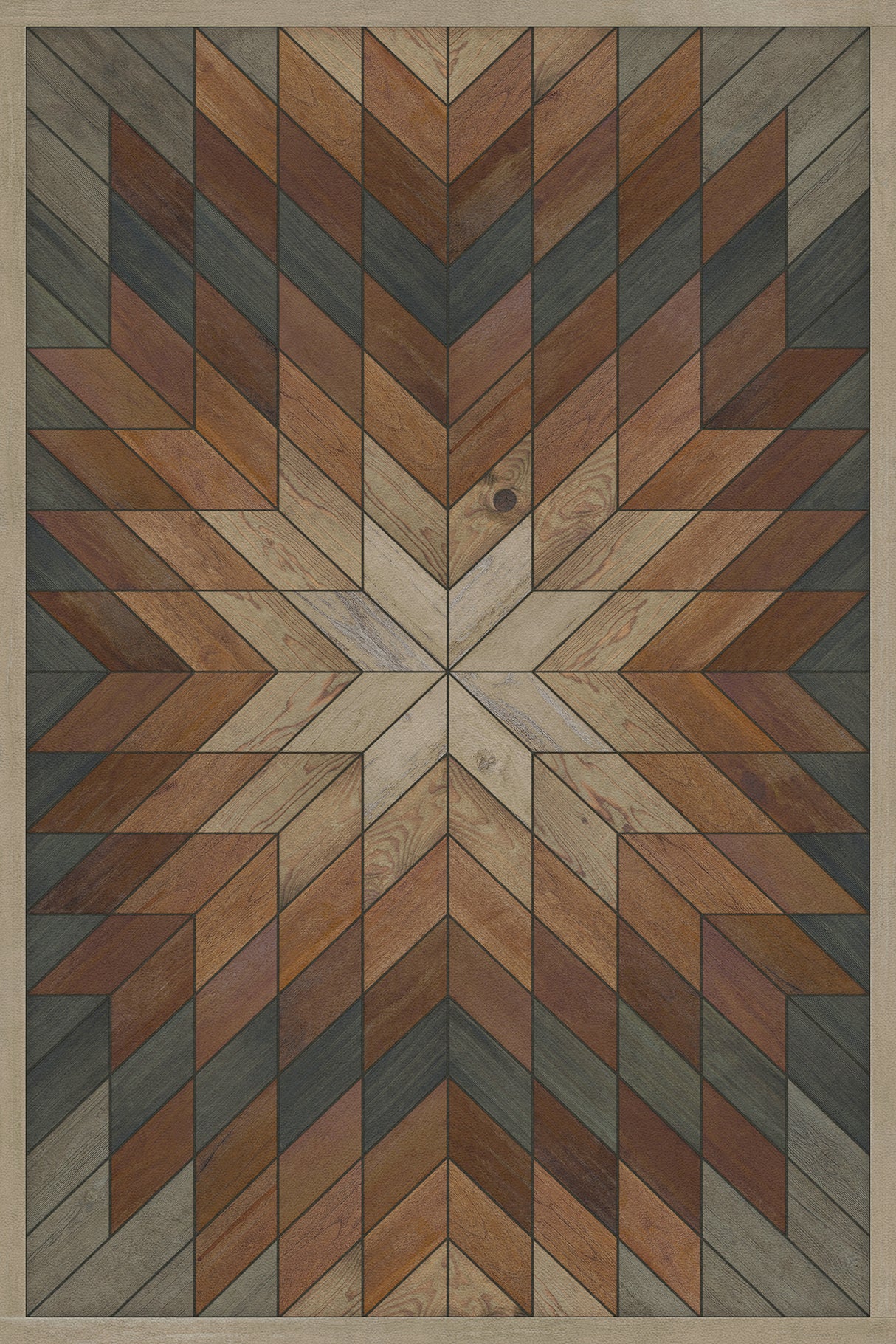 20'' x 30'' Vinyl Floorcloth (Norwegian – Wicklow – Glendalough)