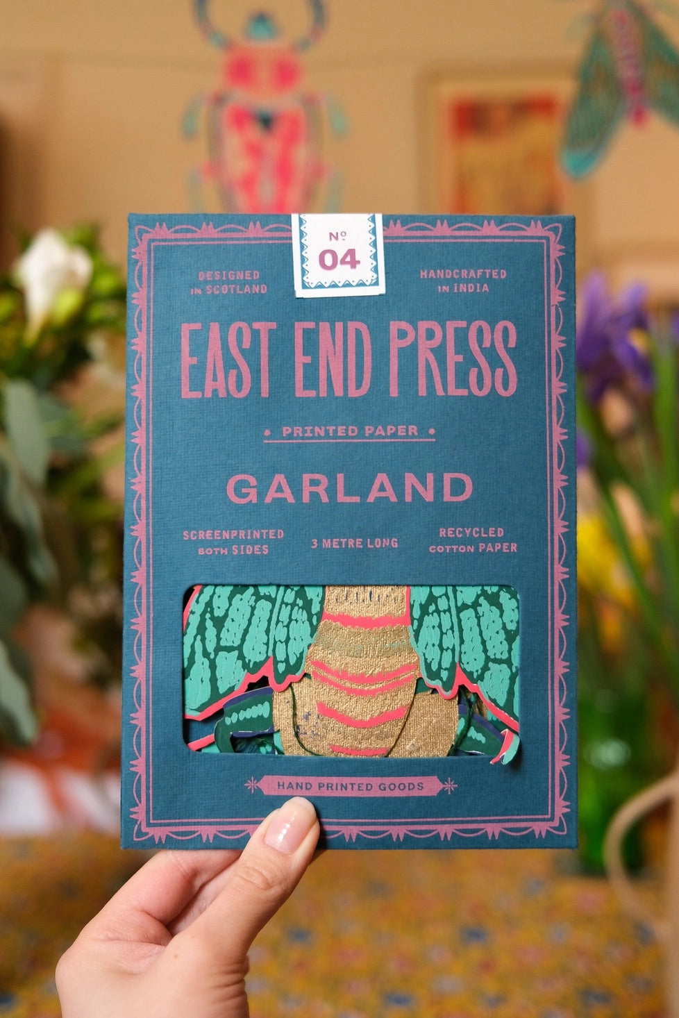 Hand-Sewn Insects Paper Garland | East End Press