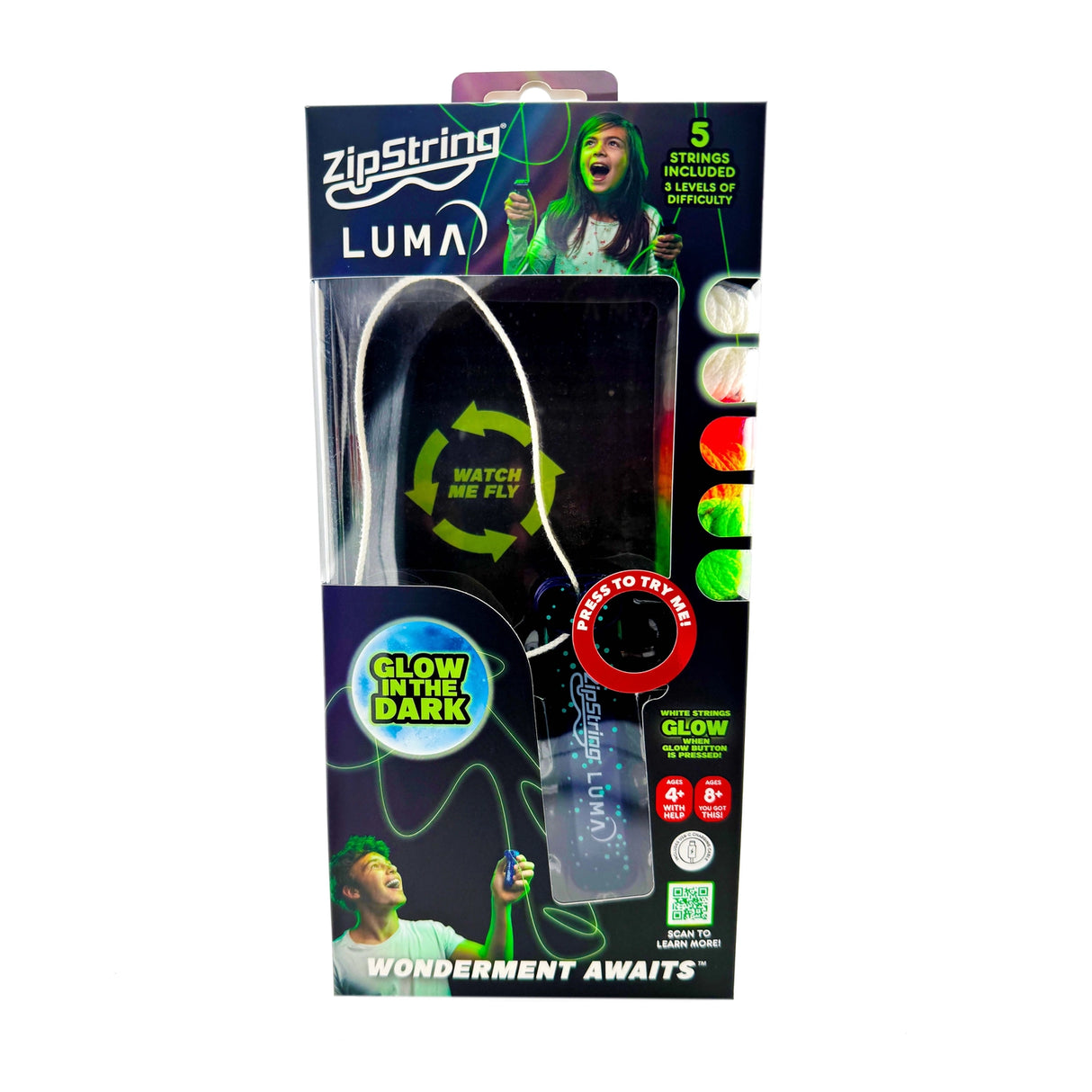 ZipString Luma Glow String Toy