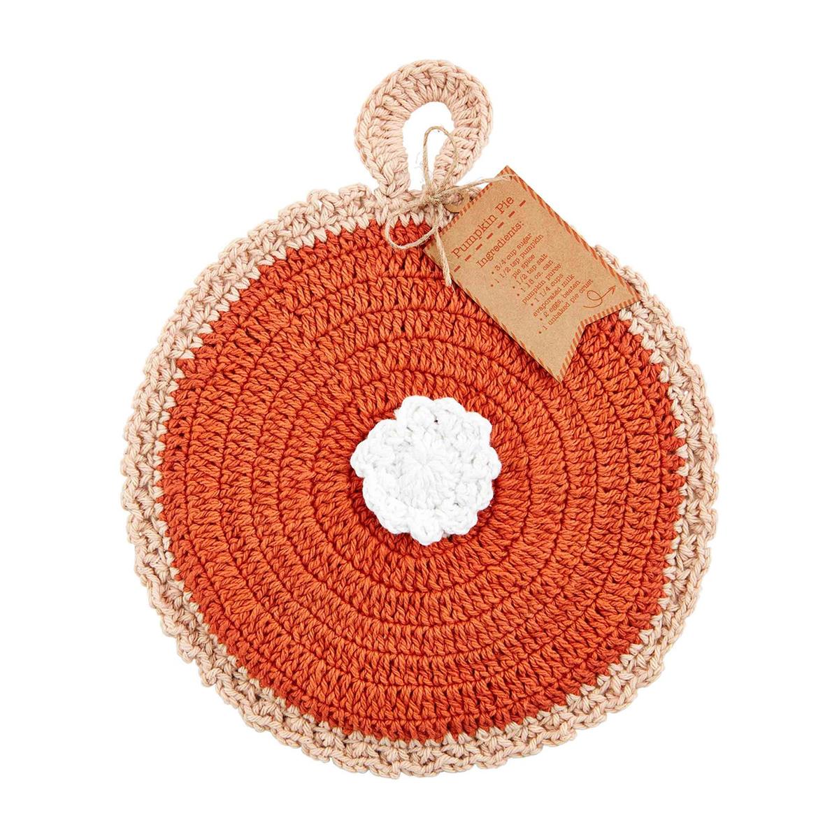 Pumpkin & Sweet Potato Pie Crochet Knit Pot Holders