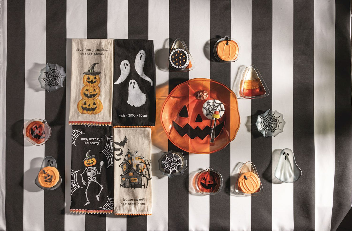 Halloween Glass Tidbit Plate | 4 Styles