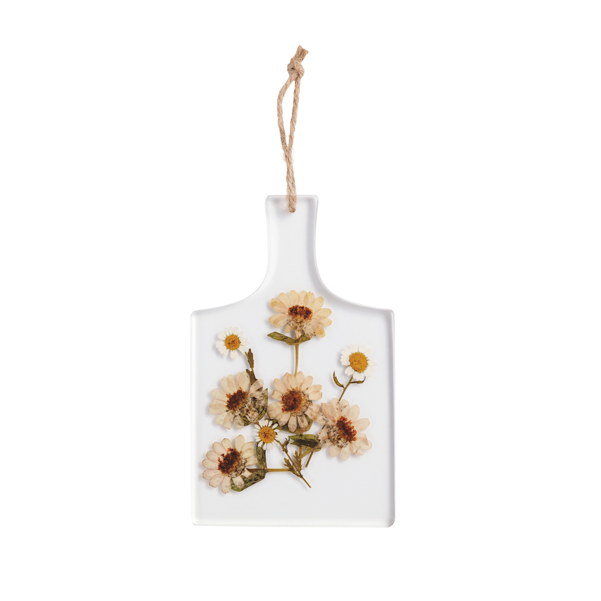 Pressed Flower Resin Paddle Serving Board