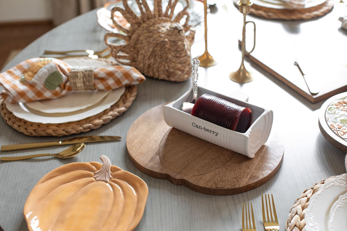 Can-Berry Ceramic Dish Set with Serving Spatula