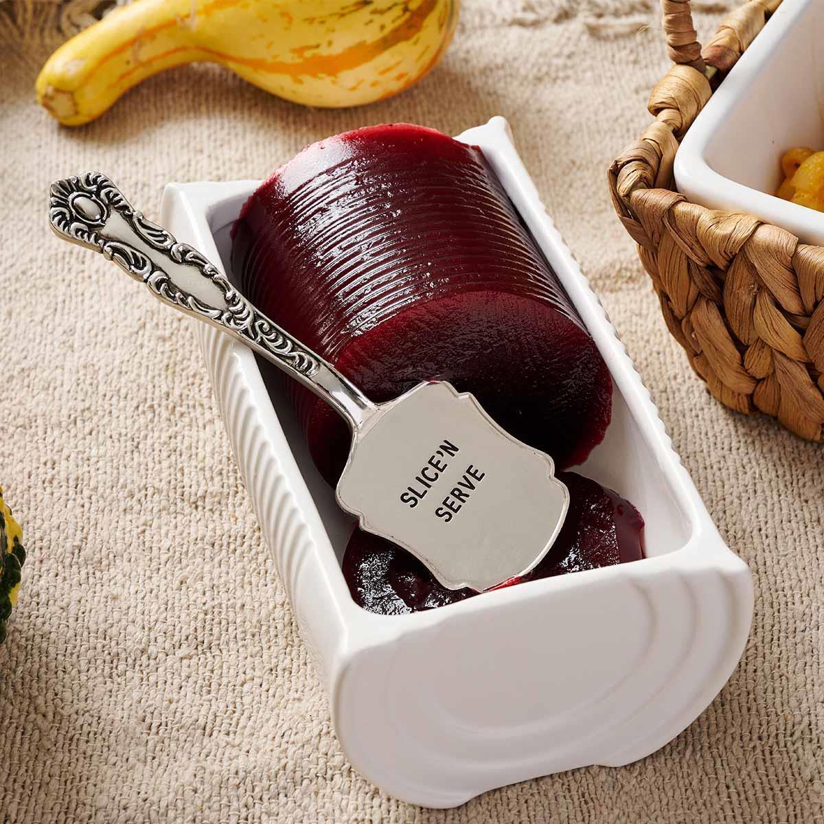Can-Berry Ceramic Dish Set with Serving Spatula