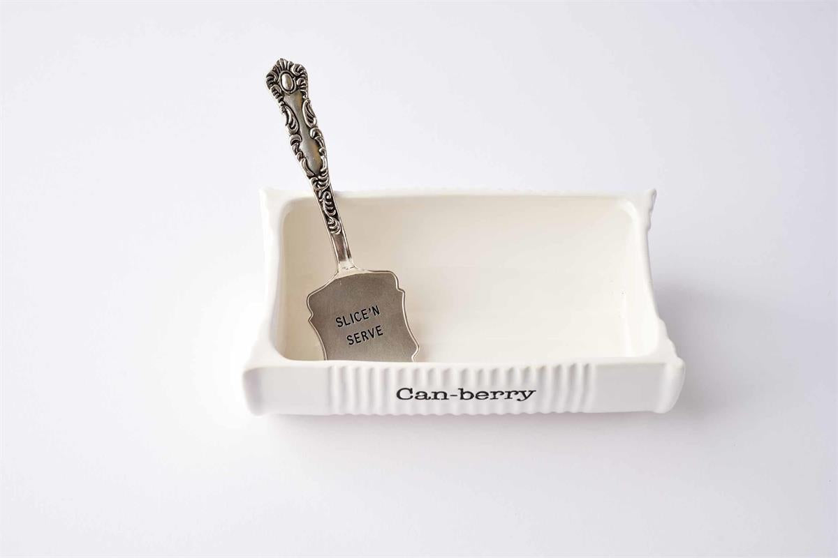 Can-Berry Ceramic Dish Set with Serving Spatula