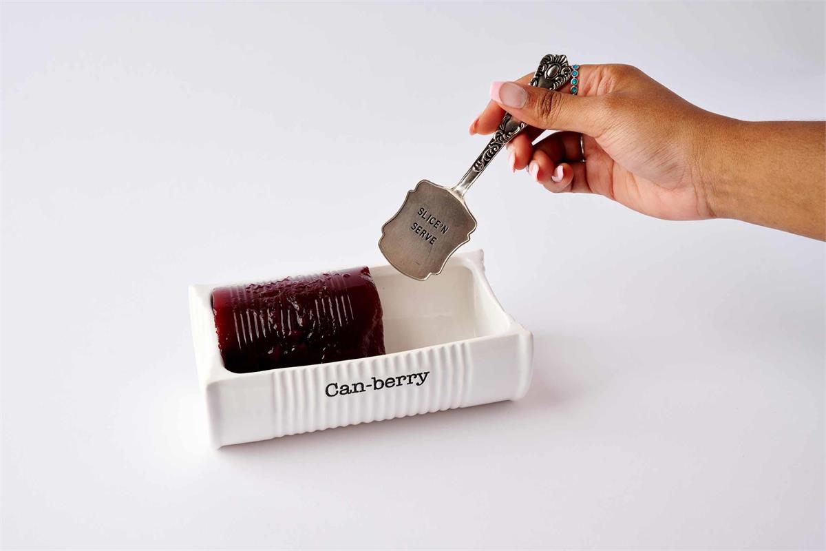 Can-Berry Ceramic Dish Set with Serving Spatula