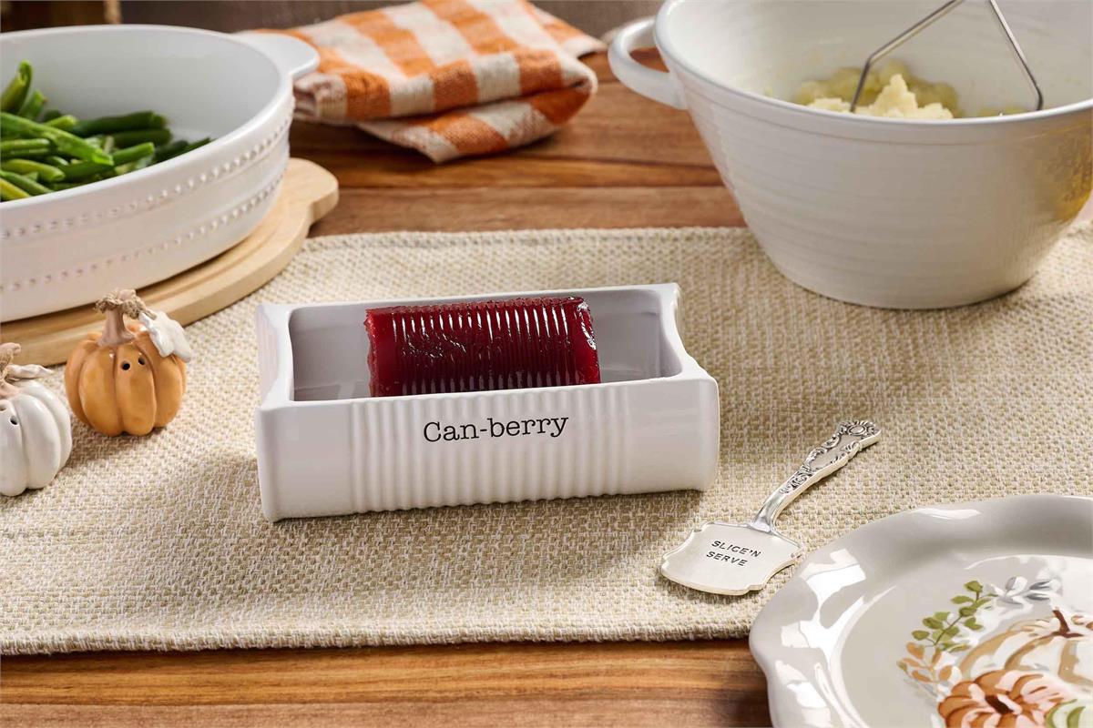 Can-Berry Ceramic Dish Set with Serving Spatula