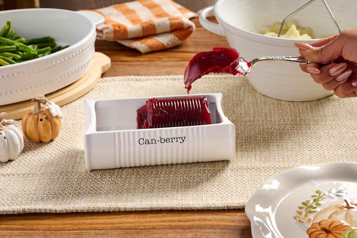 Can-Berry Ceramic Dish Set with Serving Spatula