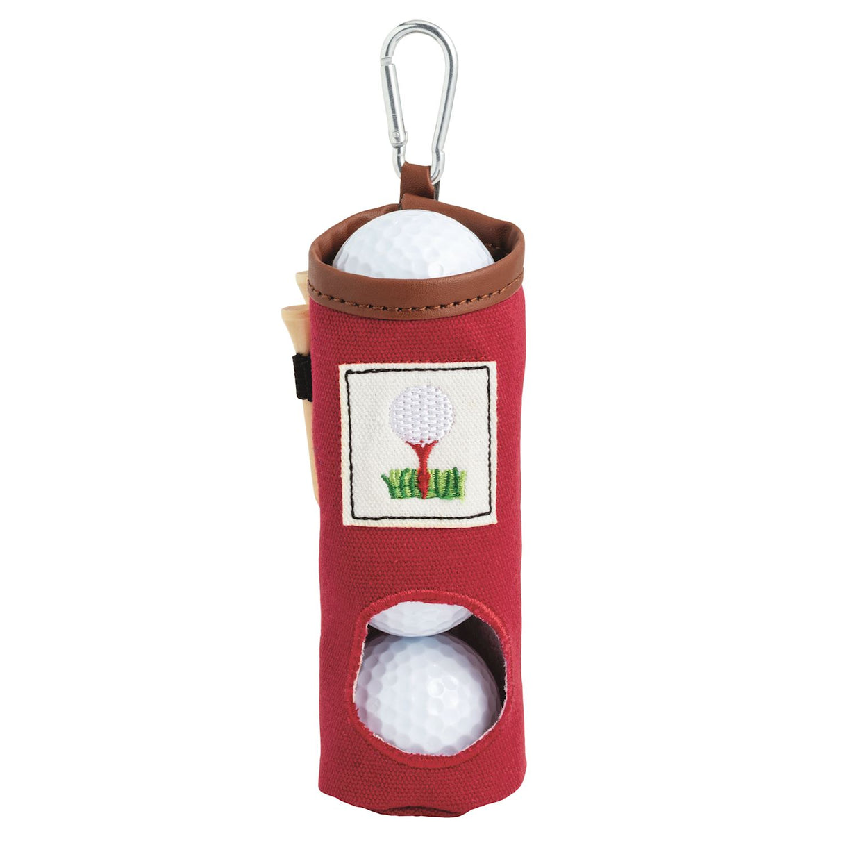 Embroidered Golf Ball Caddy Keychain