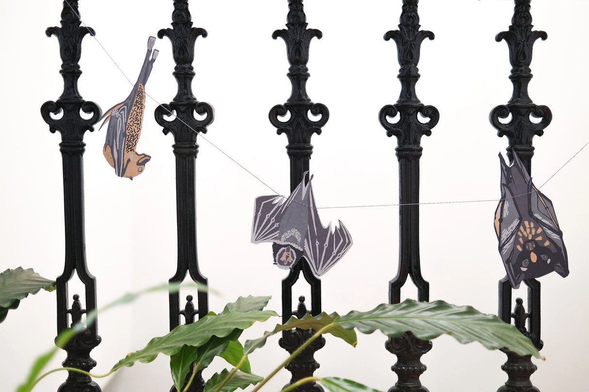 Bats Sewn Paper Garland | East End Press
