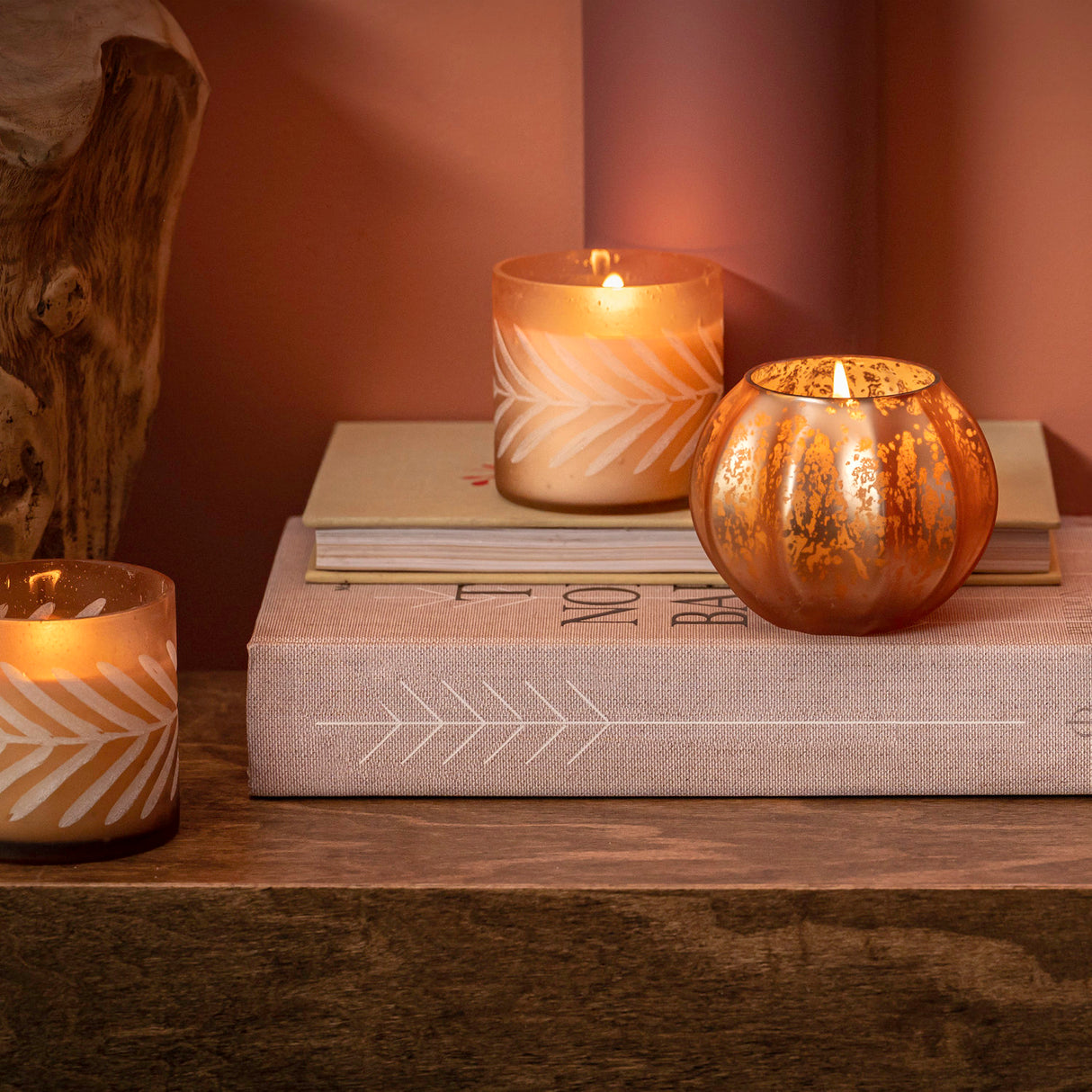 Woodfire Mercury Pumpkin Candle | Illume