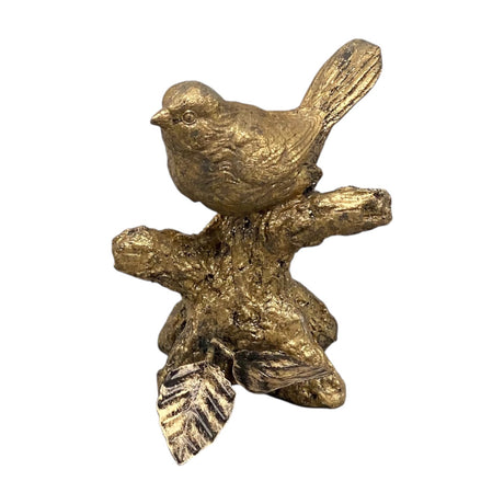 Antiqued Golden Bird Resin Figurines | 3 Styles