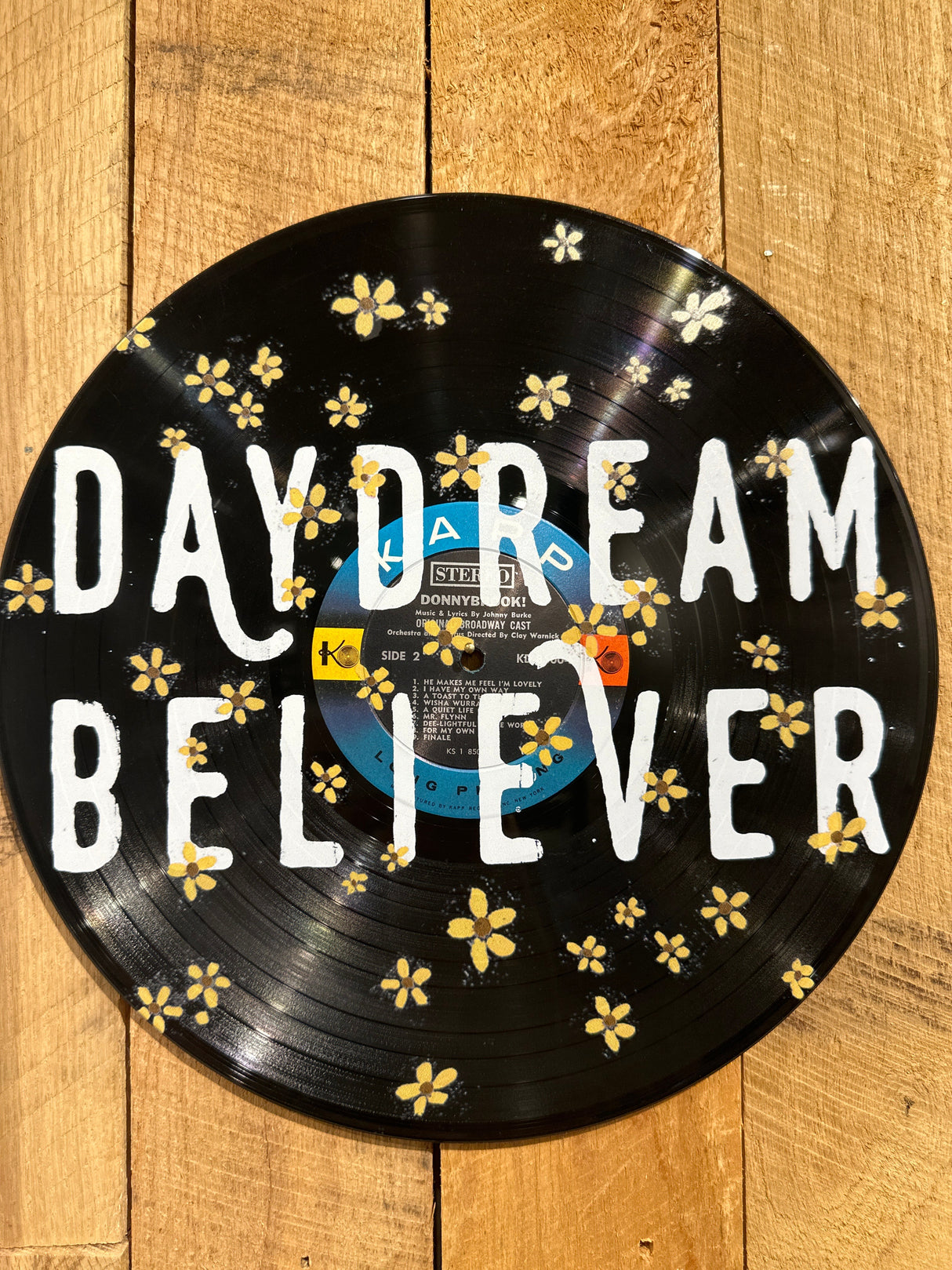 Daydream Believer Vinyl Record Wall Art
