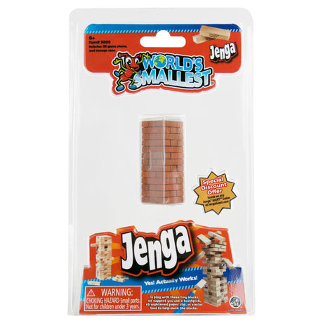 world's smallest jenga game by super impulse