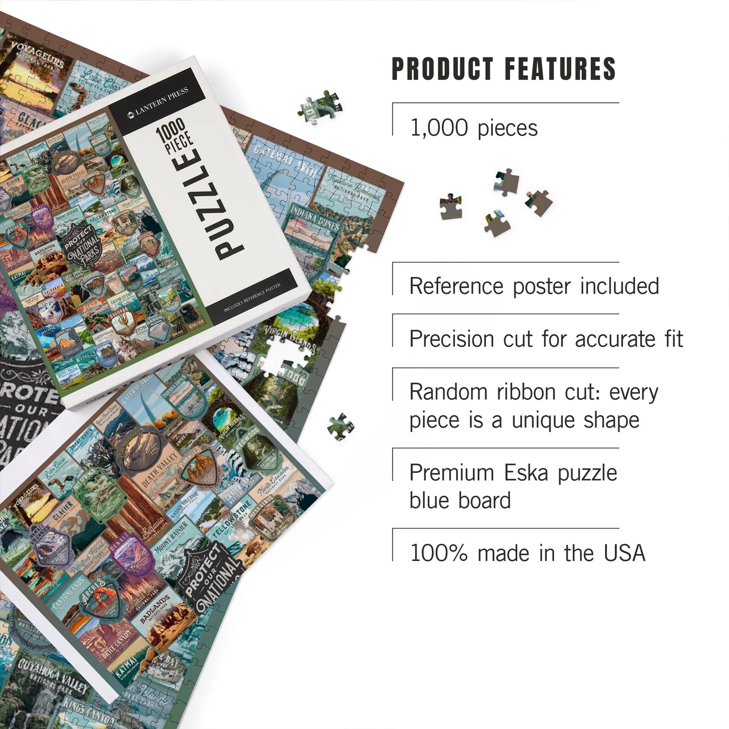 Protect Our National Parks Collection Collage Jigsaw Puzzle