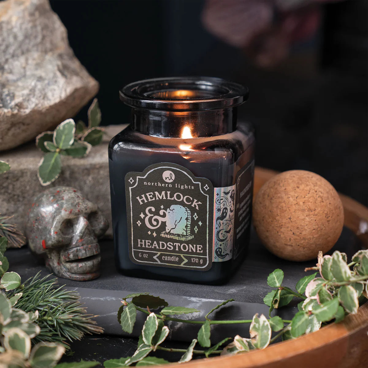 Hemlock & Headstone Soy Candle